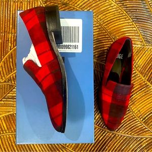 Anthropologie- Checkered Paige Loafers